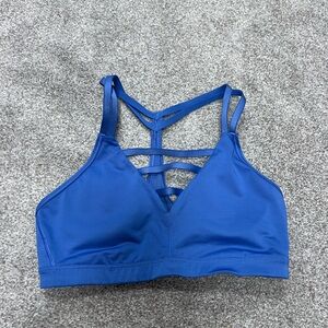 Victorias Secret Sports Bra-Strappy Blue Bralette